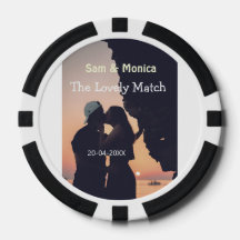 the lovely match couple wedding name date simple