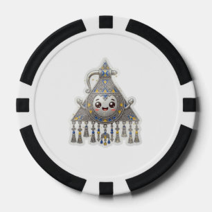 Lot De Jeton De Poker Tizer marocaine amazighe Kawaii - Tizer traditionn