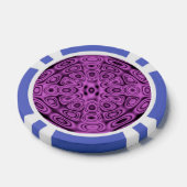 Lot De Jeton De Poker Ton sur ton Violet Diffraction Illusion (Simple)