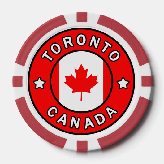 Lot De Jeton De Poker Toronto Canada (Recto)