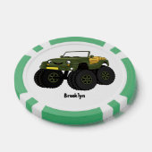 Lot De Jeton De Poker Un Green Monster truck (Simple)