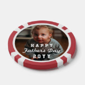 Lot De Jeton De Poker Unique Father's Day Gifts Custom Photo (Simple)