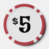 Lot De Jeton De Poker Vache de ferme (Verso)