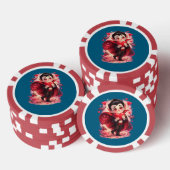 Lot De Jeton De Poker Valentine Funny Dracula  (Empiler)