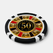 Lot De Jeton De Poker Vegas Casino Chip Red & Black (Simple)