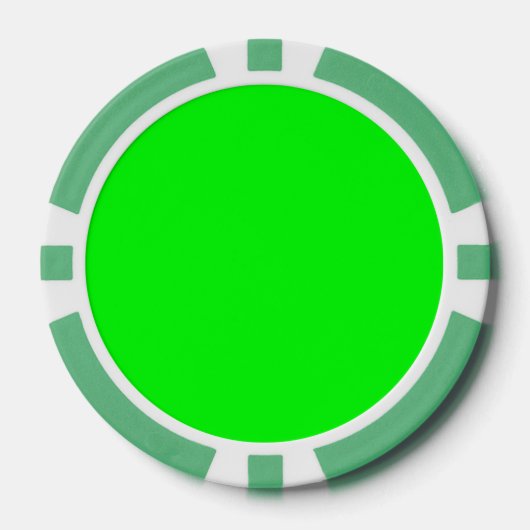 Lot De Jeton De Poker Vert (Recto)