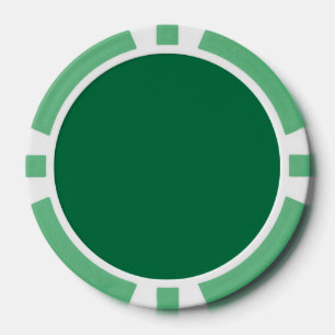 Lot De Jeton De Poker vert de cadmium (couleur unie) 