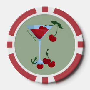 Lot De Jeton De Poker Vibes d'été Cerise