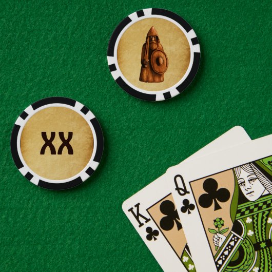 Lot De Jeton De Poker Viking rustique (Table de poker (double))