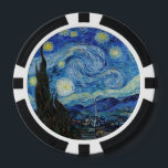 Lot De Jeton De Poker Vincent Van Gogh Starry Nuit Vintage Art<br><div class="desc">Vincent Van Gogh Starry Nuit Vintage Fine Art Poker Chip</div>