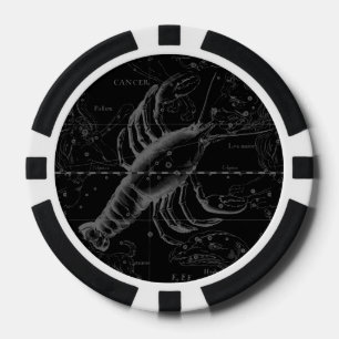 Lot De Jeton De Poker Vintage Cancer Constellation Map Hevelius 1690