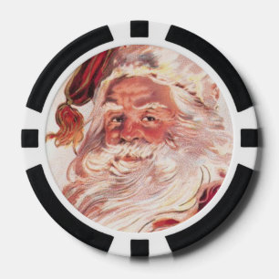 Lot De Jeton De Poker Vintage Noël Père Noël