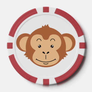 Lot De Jeton De Poker Visage de singe