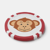 Lot De Jeton De Poker Visage de singe (Simple)