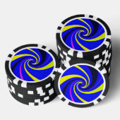 Lot De Jeton De Poker Vortex bleu (Empiler)