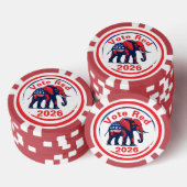 Lot De Jeton De Poker Vote Red 2026 (Empiler)