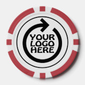 Lot De Jeton De Poker Votre logo d'entreprise personnalisé (Recto)