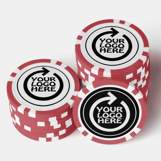 Lot De Jeton De Poker Votre logo d'entreprise personnalisé (Empiler)