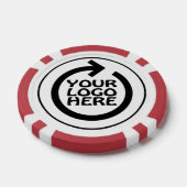 Lot De Jeton De Poker Votre logo d'entreprise personnalisé (Simple)