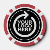 Lot De Jeton De Poker Votre logo d'entreprise personnalisé (Verso)