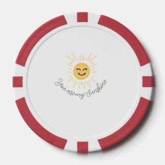 Lot De Jeton De Poker vous êtes mon soleil jaune orange rayons de soleil