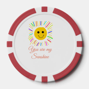 Lot De Jeton De Poker vous êtes mon soleil jaune orange rayons de soleil