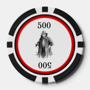 Lot De Jeton De Poker Western Cowgirl
