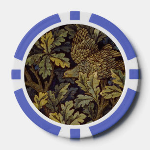 Lot De Jeton De Poker William Morris  Hen Pheasant Oiseau Arbre Botaniqu