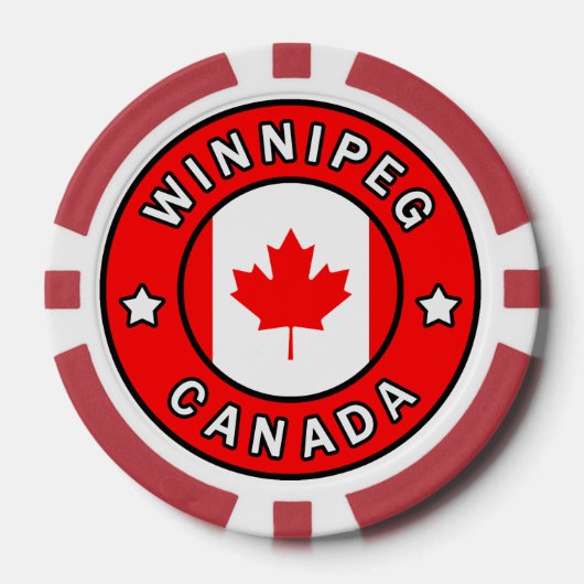 Lot De Jeton De Poker Winnipeg Canada (Recto)