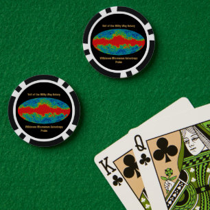 Lot De Jeton De Poker WMAP, Voile de la Voie Lactée sur l'Univers