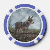Lot De Jeton De Poker Wolfdog (Verso)