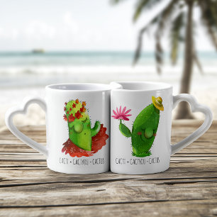 Lot De Mugs CactI + CactYOU = Mème CactUS