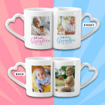 Lot De Mugs Grands-parents Grands-enfants 4 Photo Collage<br><div class="desc">Faites la fête de vos grands-parents avec notre ensemble de café Collage de photos Grandkids 4. Ce cadeau unique et sentimental vous permet de présenter quatre photos spéciales de vos petits-enfants, ce qui en fait le cadeau parfait pour grand-mère et arrière-grand-père. Avec un design personnalisable qui inclut l'année établie, ce...</div>
