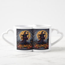 Sorcière noire et Citrouille - Art Éffrayant d'Hal