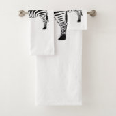 Lot de serviette de bain ou de toilette GEEKLEY (En situation)