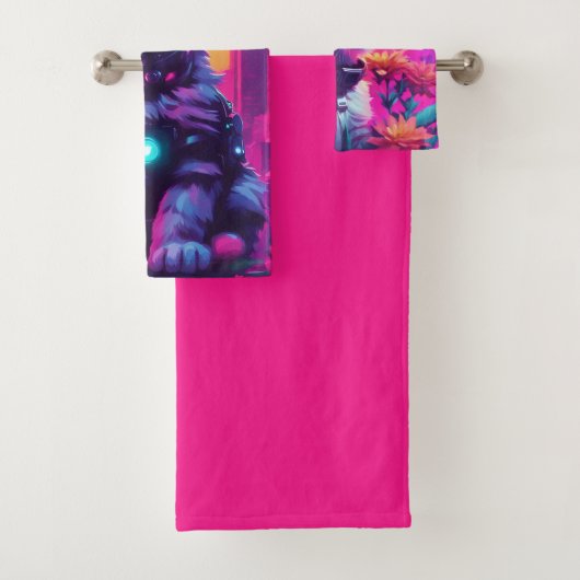 Lot de serviettes (En situation)