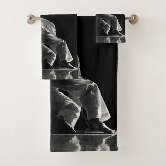 Lot de serviettes de bain TAEKWONDO DES ÉPREUVES (En situation)