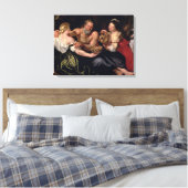 Lot en zijn dochters canvas afdruk (Insitu (Slaapkamer))