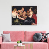 Lot en zijn dochters canvas afdruk (Insitu (Woonkamer))