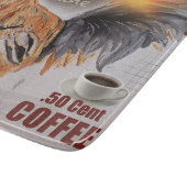 Lot Rooster Fun Glass Cutting board Snijplank (Hoek)