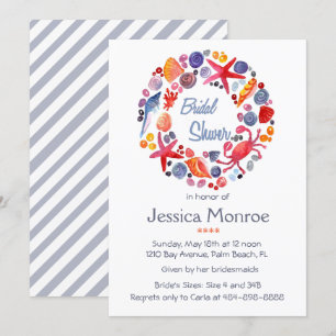 Lot Waterverf Zee Wreator Beach Vrijgezellenfeest Kaart