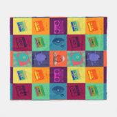 Lotería musical fleece deken (Voorkant (Horizontaal))