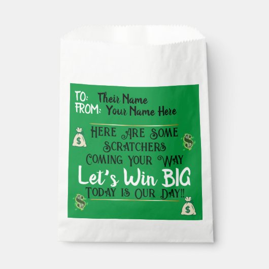 Loterij krabbers Happy Mail Bedankzakje (Voorkant)