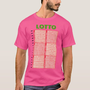 Loterij Lotto Ticket Feest Halloween Cosplay Winna T-shirt