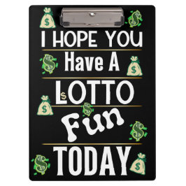 Loterij Scratch Ticket LOTTO Plezier Klembord