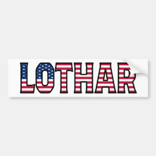 Lothar Nom Vorname USA Aufkleber Sticker Auto