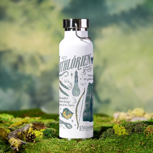 LOTHLORIEN™ Watercolor Collage Grafiek Waterfles (Buiten)