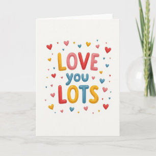 Lots Love Borrelende Hartjes Kaart