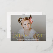 Lots of Love Foil Carte postale Saint Valentin (Recto/Verso)
