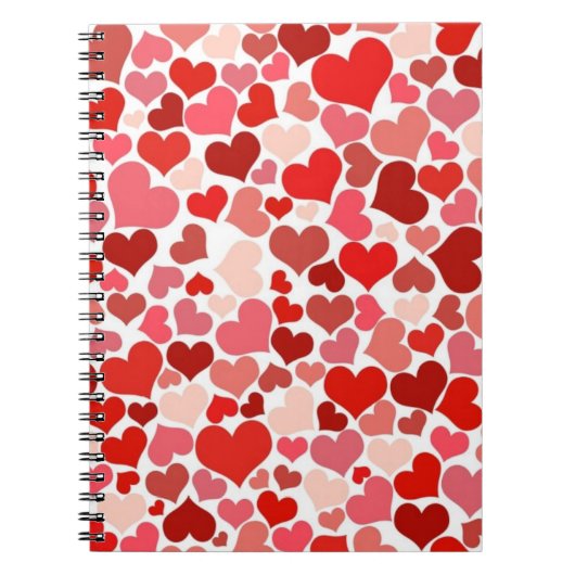 Lots of Love Hearts Mozaïekpatroon Notitieboek (Voorkant)